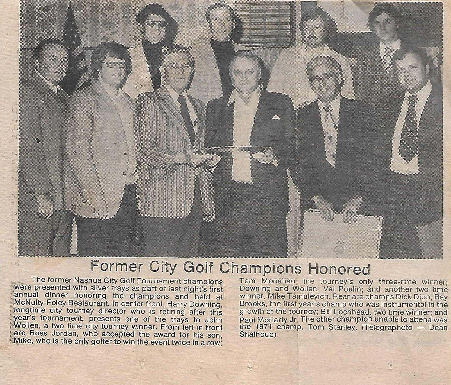 Former City Golf Champions Honored